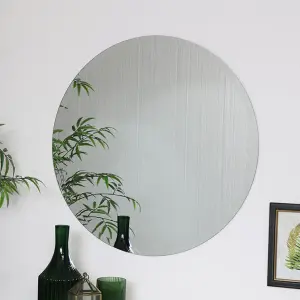 Melody Maison Large Round Frameless Mirror 70cm x 70cm