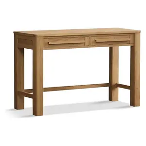 Walsham Solid Oak Dressing Table / Compact Desk