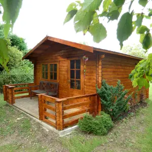 Shire Kinver 14x14 ft & 4 windows Apex Wooden Cabin