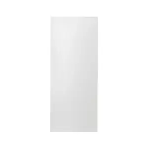 GoodHome Garcinia Gloss white integrated handle Gloss white Tall larder Cabinet door (W)600mm (H)1467mm (T)19mm