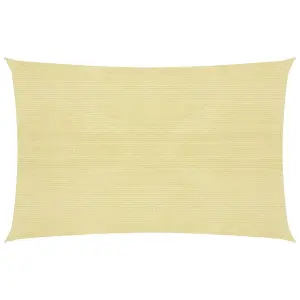 Berkfield Sunshade Sail 160 g/m2 Beige 2.5x4 m HDPE