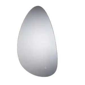 Sensio Mistral Curved Wall-mounted Bathroom Illuminated Colour-changing mirror (H)80cm (W)55cm