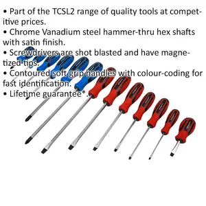 13 PACK Hammer Through Screwdriver Set - Hardened Steel Hammer Strike Chisel Cap