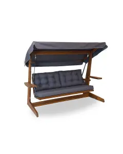 Viva Solid Wood Porch Swing with Canopy 2400 MM