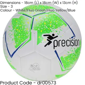 FIFA Official Futsal Ball - Size 3 - WHITE/GREEN Indoor Hardcourt Football