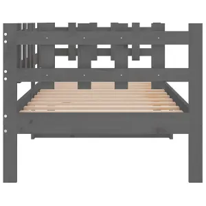 Berkfield Day Bed Grey 80x200 cm Solid Wood Pine