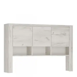 Angel Top Unit for Desk in White Craft Oak