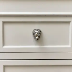 Melody Maison Silver Dog Drawer Knob