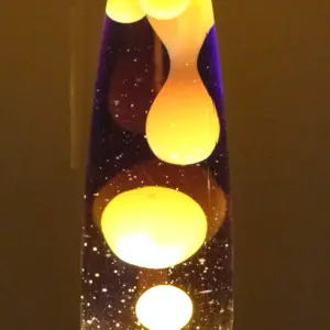 Global Gizmos Purple & Yellow Retro Lava Lamp