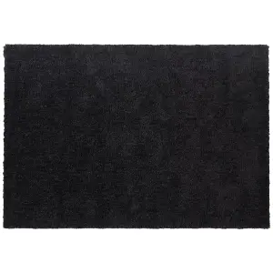 Shaggy Area Rug 160 x 230 cm Black DEMRE