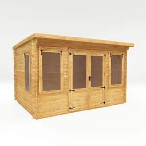 Mercia 13ft x 10ft Pent Log Cabin (19mm)