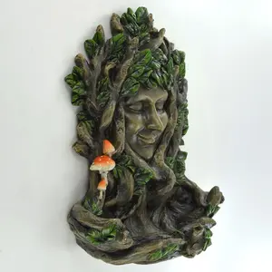 Laussat Juniper Treant Wall Plaque/Bird Feeder Sculpture