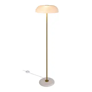 Nordlux DFTP Glossy Indoor Living Dining Bedroom Floor Lamp In White (Height) 143cm