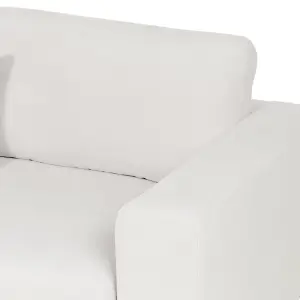 Corner Sofa LOFOTEN Off-White Fabric Right Hand