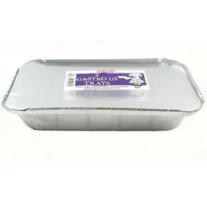 Caroline Gastronorm Trays (Pack Of 2) Silver (One Size)