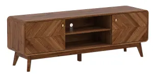 LV44 Columbian Walnut TV Cabinet Engineered Wood