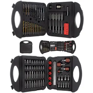 Mylek Drill Bit Set 118 Piece DIY HSS Titanium For Steel, Metal, Wood, Plastic, Screwdriver