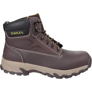 Stanley Mens Tradesman Leather Safety Boots Brown (12 UK)