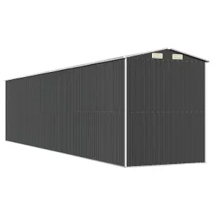 Berkfield Garden Shed Anthracite 192x855x223 cm Galvanised Steel