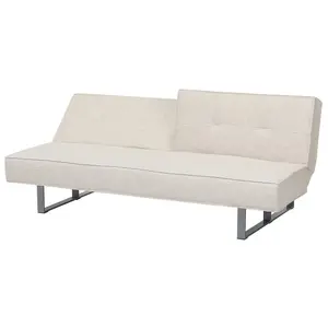 Beliani Traditional Sofa Bed DUBLIN Light Beige