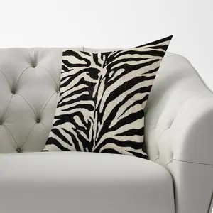 White Tiger Print Cushions 60cm x 60cm