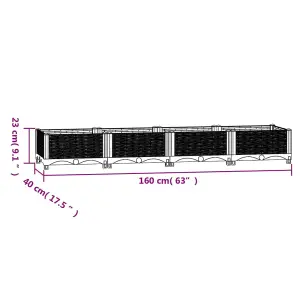 Berkfield Raised Bed 160x40x23 cm Polypropylene