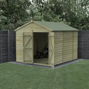 Beckwood 8x10 Apex Shed - No Windows - Double Door