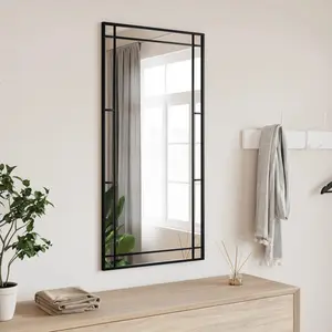 Mirl Rectangle Metal Wall Mirror 100 cm H x 50 cm W