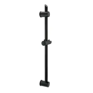 ENKI Black Adjustable Shower Riser Rail Kit S30