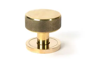 From The Anvil Aged Brass Brompton Mortice/Rim Knob Set (Plain)