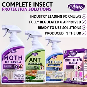 Aviro Spider Repellent - Fast Acting Spider Killer Spray For Immediate Control Against Spiders & Crawling Insects. 1 Litre