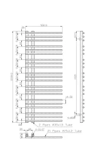 Right Radiators 1250x500 mm Round Designer Ladder Rads Heated Towel Rail Radiator White