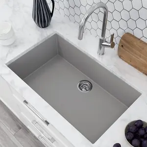 Astini Scuti 1.0 XL Bowl Grey SMC Synthetic Inset/Undermount Kitchen Sink