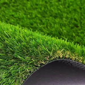 Wadan 4m x 1m Green Artificial Grass Roll - 30mm Pile Height - Premium Quality Natural Looking Artificial Grass