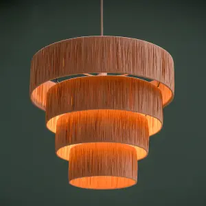 ValueLights Raffi Natural Ceiling Pendant Shade