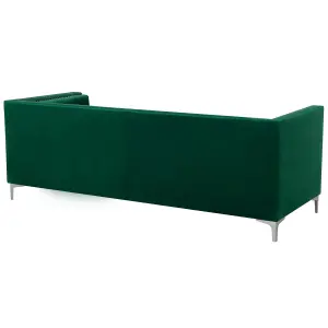 3 Seater Velvet Sofa Emerald Green AVALDSENES