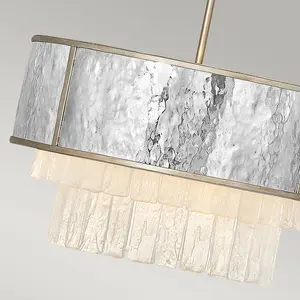 Luminosa Hinkley Reverie Cylindrical Pendant Ceiling Light Champagne Gold