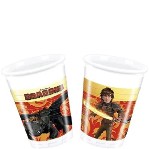 How To Train Your Dragon Plastic Party Cup (Pack of 8) Multicoloured (One Size)