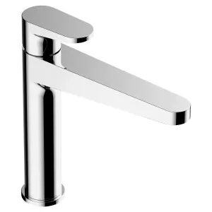 RAK Ischia Mid Height Polished Chrome Modern Basin Mixer Tap Solid Brass