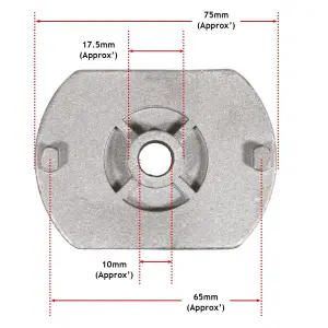 SPARES2GO Blade Boss Adaptor Hub 25mm compatible with Mountfield 460HT 462PD 4830PD 512PD SP425 Lawnmower