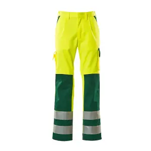 Mascot Safe Compete Olinda Trousers - Hi-Vis Yellow (Hi-Vis Yellow/Green)  (28.5) (Leg Length - Long)