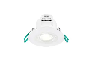 Sylvania SylSpot Warm White & Candlelight IP65 rated 5.5W Recessed LED Spotlight - 3 Pack