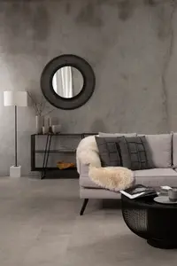 Interiors by Premier Circular Wall Mirror, wall Mirror with metal wire frame, Modern Wall Mirror For Living Room and Hallway