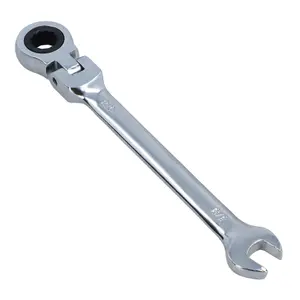 3/8" AF SAE Imperial Flexible Flexi Head Ratchet Spanner Combination Wrench