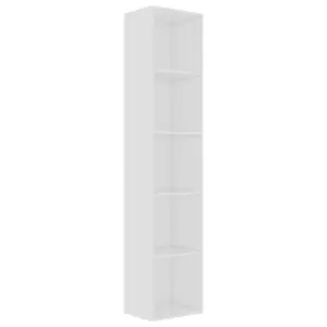 Berkfield Book Cabinet White 40x30x189 cm Engineered Wood