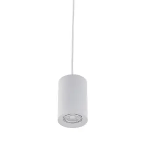 Luminosa Modern Hanging Pendant White 1 Light  LED, GU10