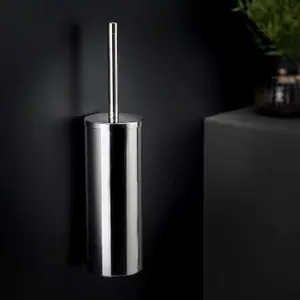 Cosmic Toilet Brush Glossy Stainless Steel Logic