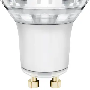 Diall GU10 3.6W 345lm 100° Clear Reflector spot Neutral white LED Light bulb