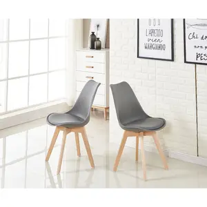 Nero Upholstered Dining Chair (Set of 6) Grey