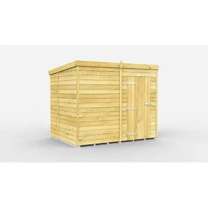 DIY Sheds 7x7 Pent Shed - Single Door Without Windows